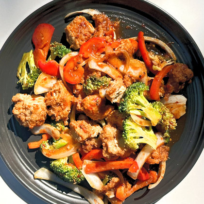 Instagram post of chili chicken