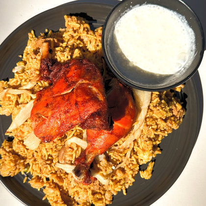 Instagram post of biryani